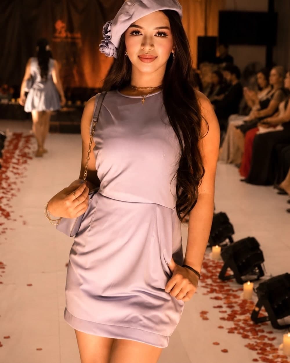 The Lilac Gamine on the runway at The Becoming Collection
